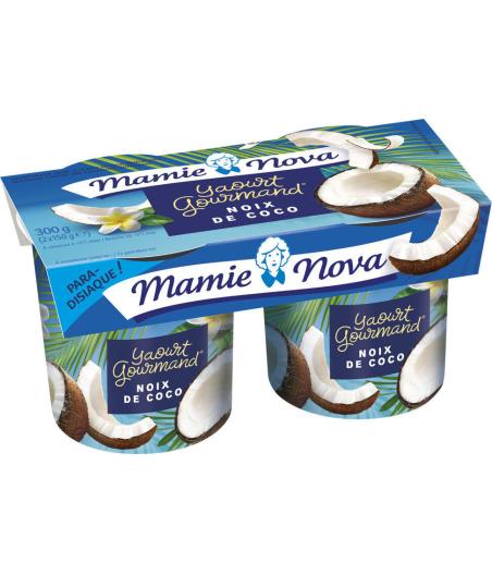 YAOURT GOURMAND NOIX DE COCO 2 X 150G - MAMIE NOVA