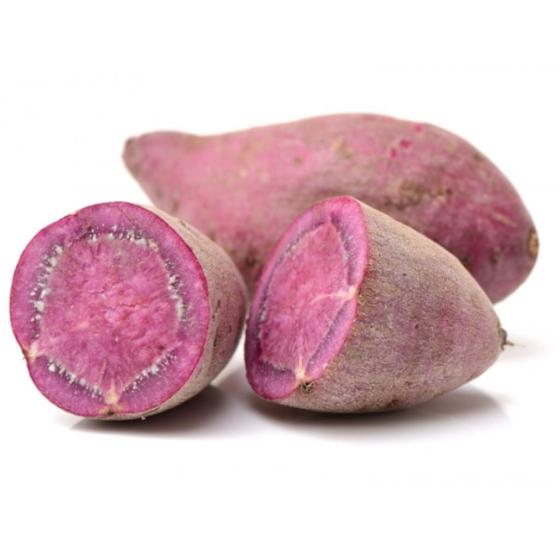 PATATE DOUCE (VIOLETTE à CHAIR VIOLETTE) ORIGINE : PORTUGAL PACK DE 6
