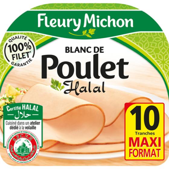 BLANC DE POULET HALAL 10 TRANCHES 300G