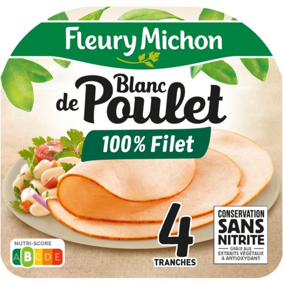 BLANC DE POULET 4 TRANCHES 130G