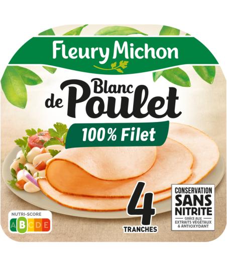 BLANC DE POULET 4 TRANCHES 130G