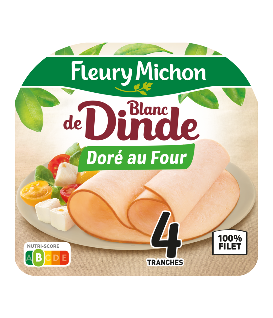 BLANC DE DINDE DORE AU FOUR (160 G) BLANC DE DINDE DORE AU FOUR (160 G)