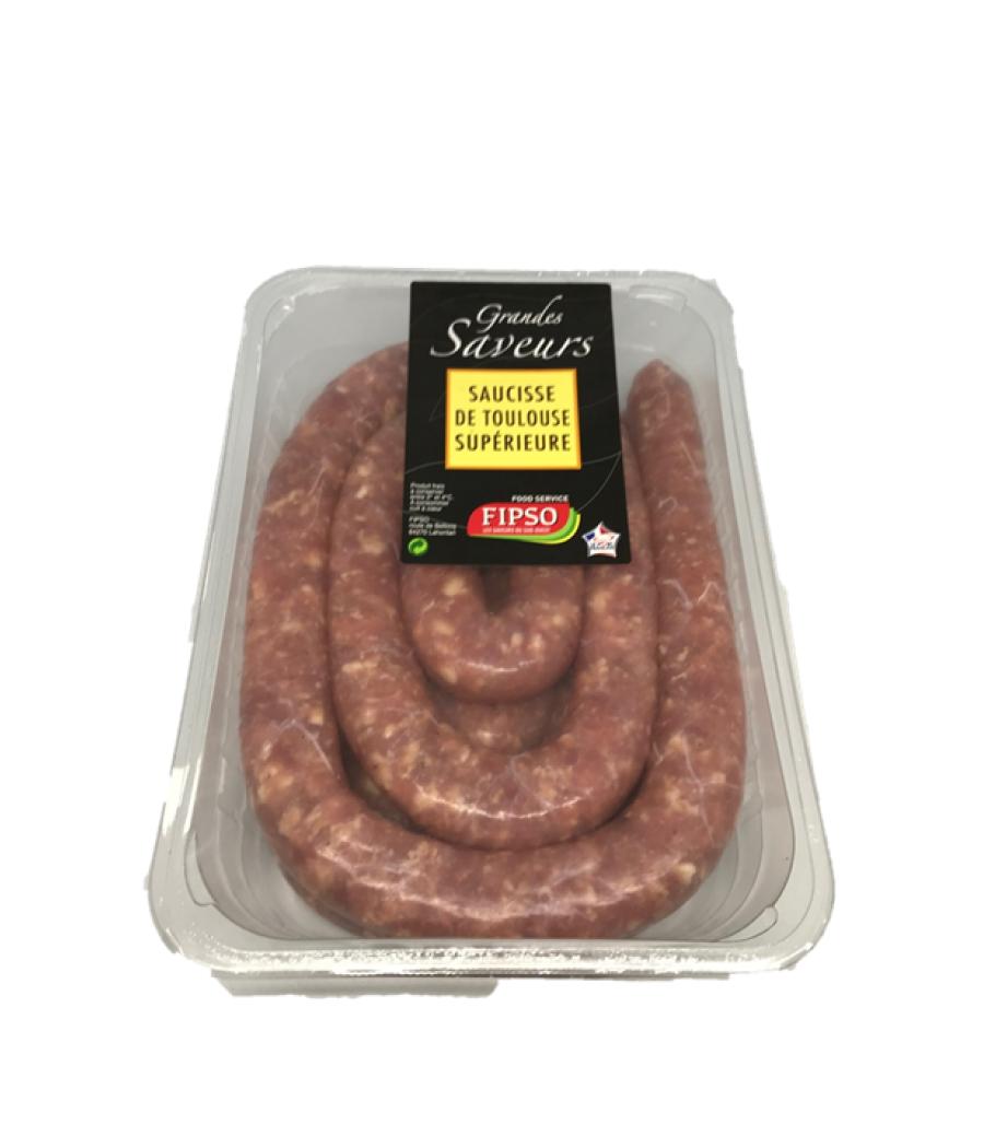 FIPSO SAUCISSE BRASSE SUPéRIEURE DE PORC SOUS ATMOSPHèRE éLABORé EN EN FRANCE FIPSO SAUCISSE BRASSE SUPéRIEURE DE PORC SOUS ATMOSPHèRE éLABORé EN EN FRANCE