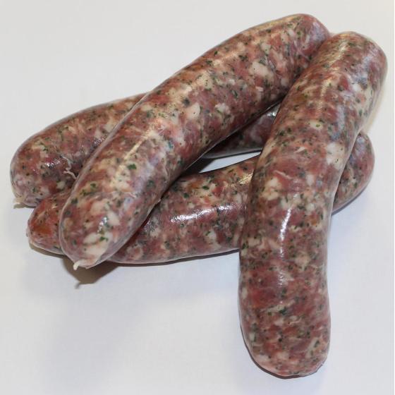 SAUCISSE DE PORC MAISON BEUCHER à LA CHâTAIGNE BARQUETTE S.ATMOSPHèRE DE 16X130G éLABORéE EN FR...