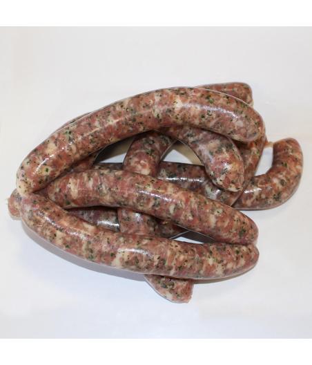 CHIPOLATAS DE PORC VPF AUX HERBES BARQUETTE S.ATMOSPHèRE 25X65G éLAB. FRANCE