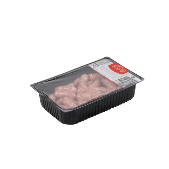 MINI CHIPOLATAS DE PORC VPF BARQUETTE SOUS ATMOSPHèRE X50 éLABORéE EN FRANCE