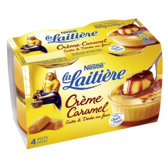 CREME CARAMEL LA LAITIERE 4 X 100G