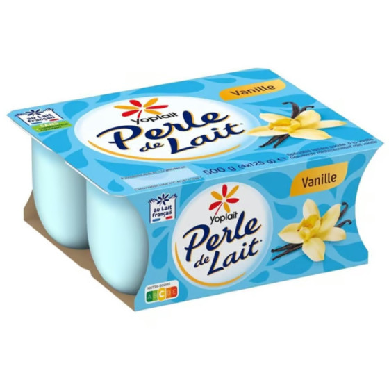 PERLE DE LAIT VANILLE 4 X 125 G