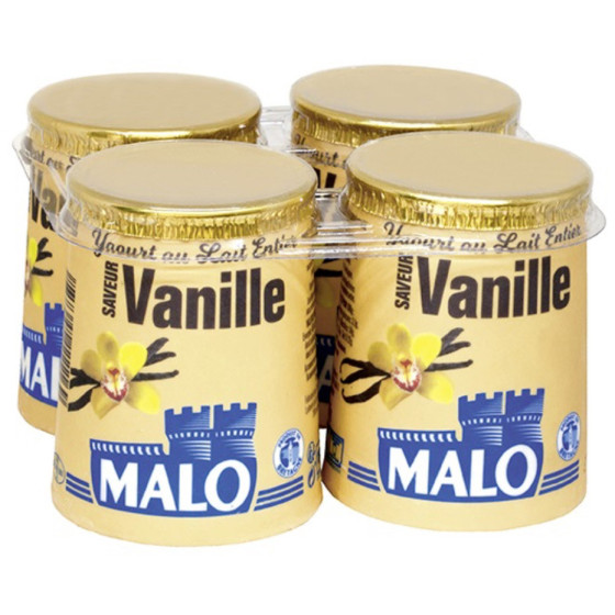 MALO AU LAIT ENTIER SAVEUR VANILLE 4 X 125G