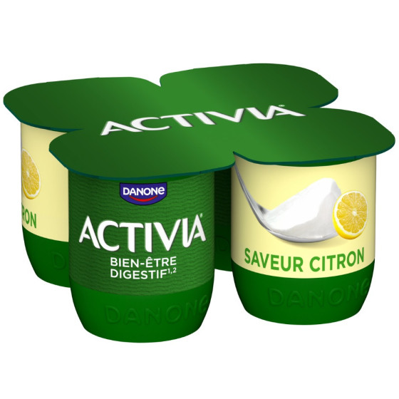 ACTIVIA DANONE BIFIDUS SAVEUR CITRON 4 X 125G
