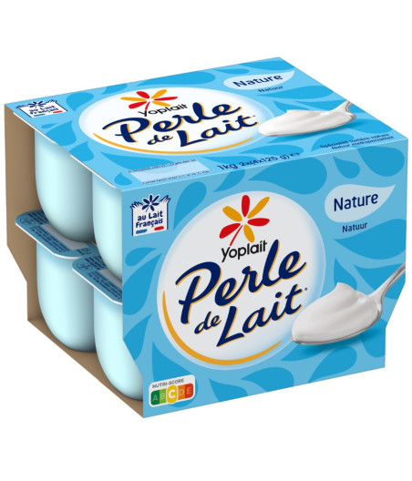PERLE DE LAIT NATURE 8 X 125G