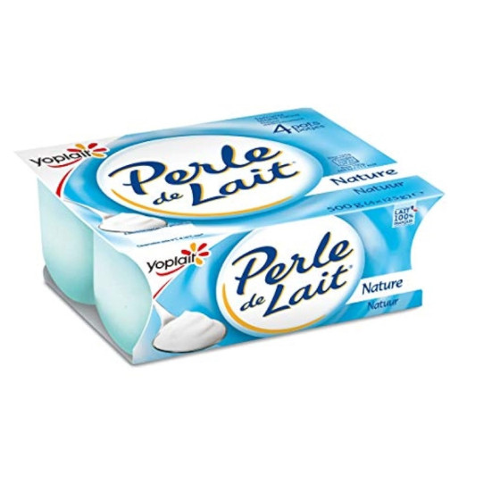 PERLE DE LAIT NATURE 4 X 125G