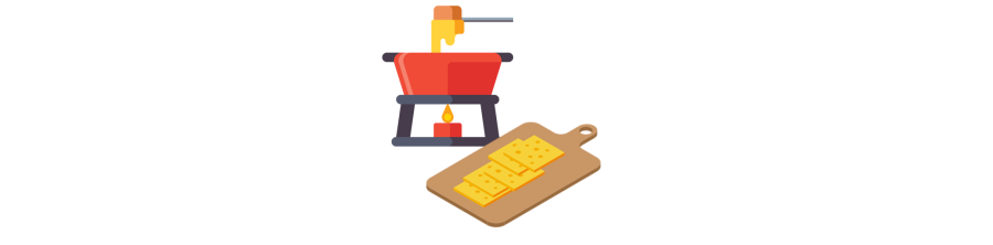 Raclette, Tartiflette et Fondue