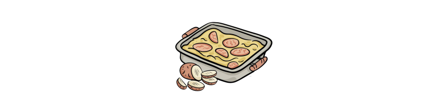 Gratins de légumes et galettes