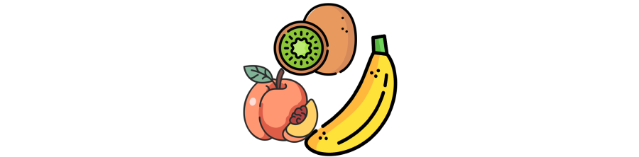 Bananes, Kiwis et Pêches